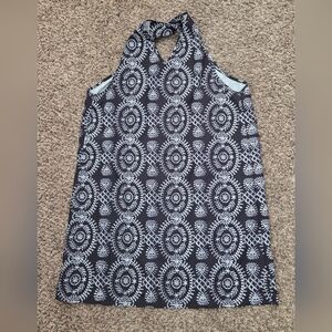 Cupshe Black and White Printed Sleeveless Dress